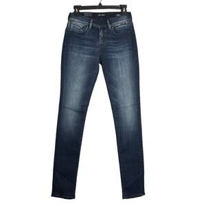 NEW MAVI GOLD ALEXA Mid Rise Skinny Jeans SIZE 27 x 33 Indigo Blue Denim NWT